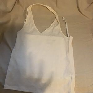 White halter top